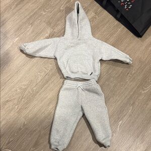 Alexander Wang Gray Kids Hoodie and Joggers Set